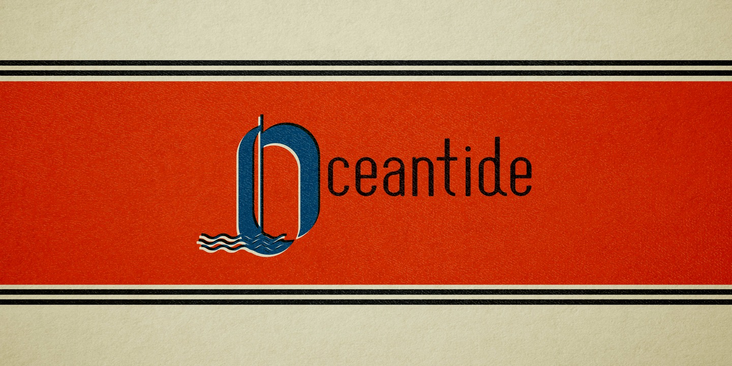 Example font Oceantide Display #7